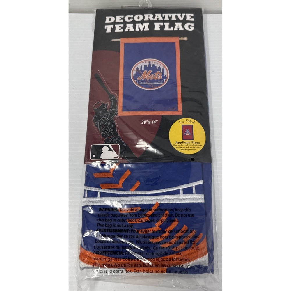 New York Mets Decorative‎ Team Flag 28" x 44" New